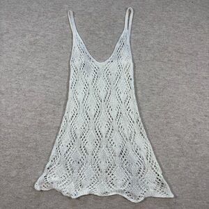 Vintage White Crochet Mini Dress